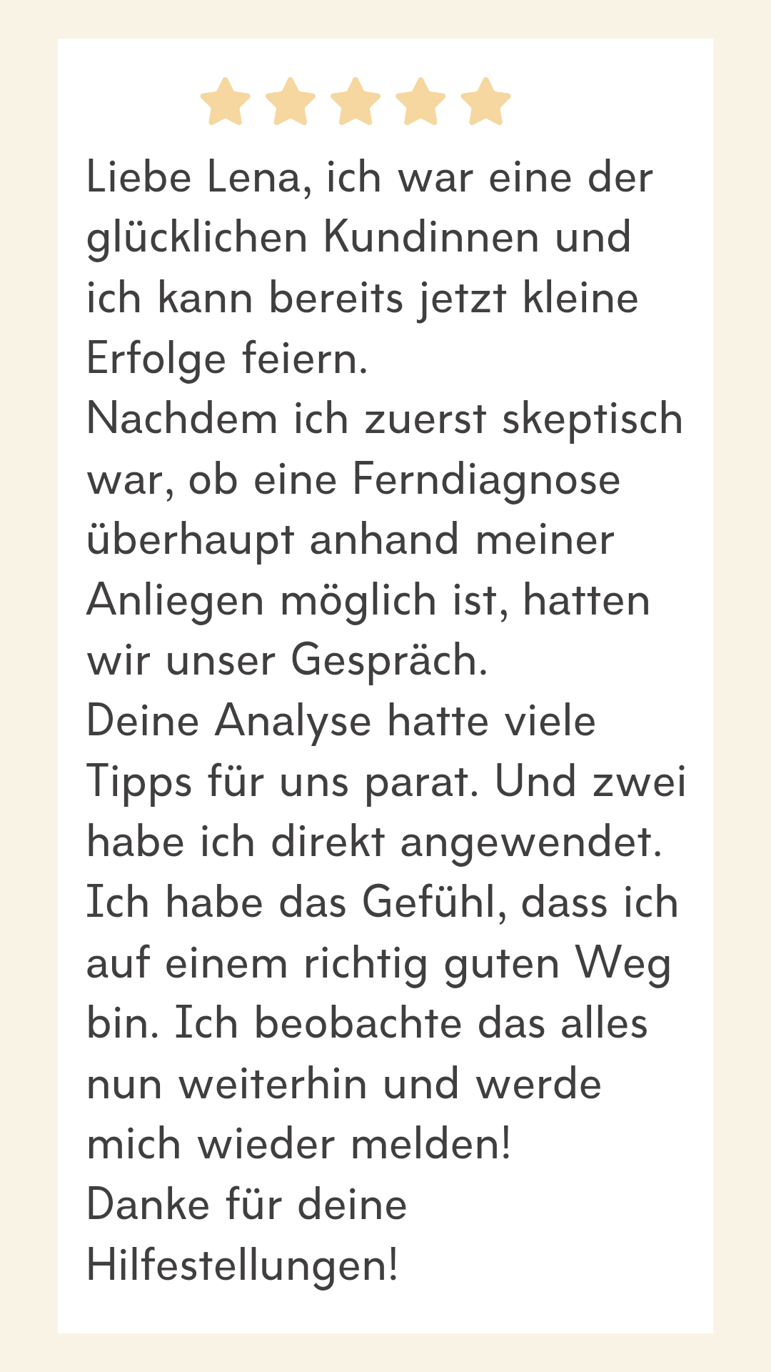Feedback Katrin